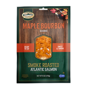Maple Bourbon Style Smoke Roasted Atlantic Salmon